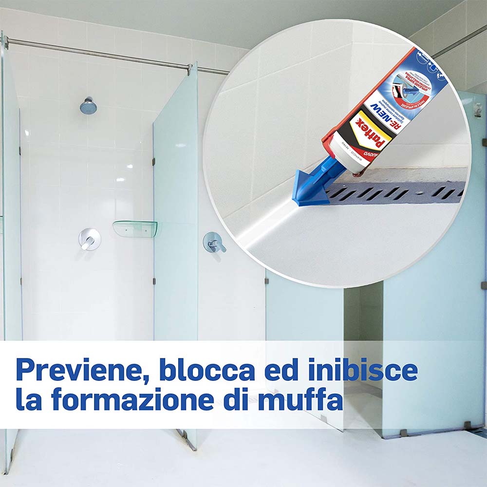 Sigillante per Fughe Bagno Sano Re-New 280 ml PATTEX - Bianco